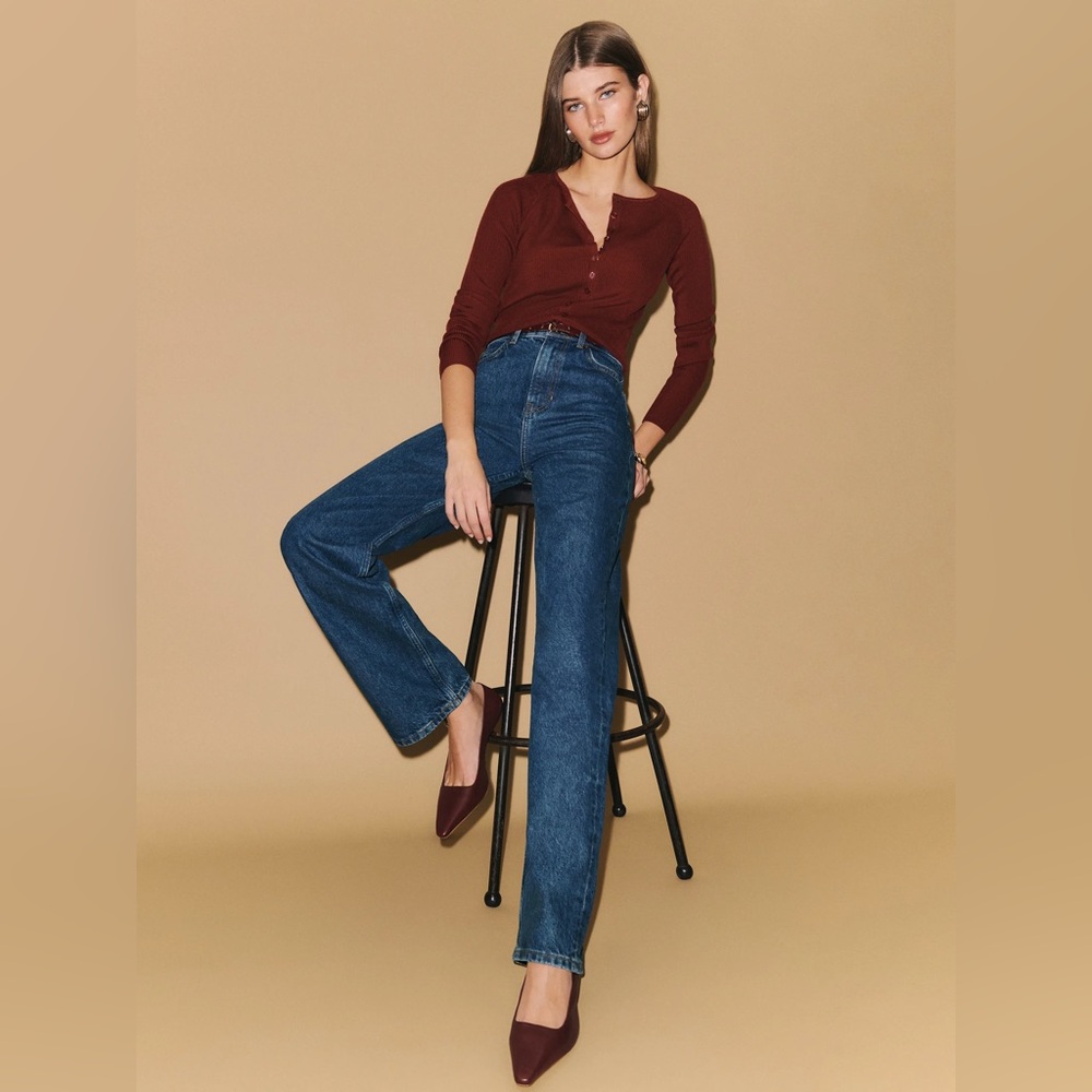 Reformation Wilder Jeans Cleary Wash size 27, new with tags